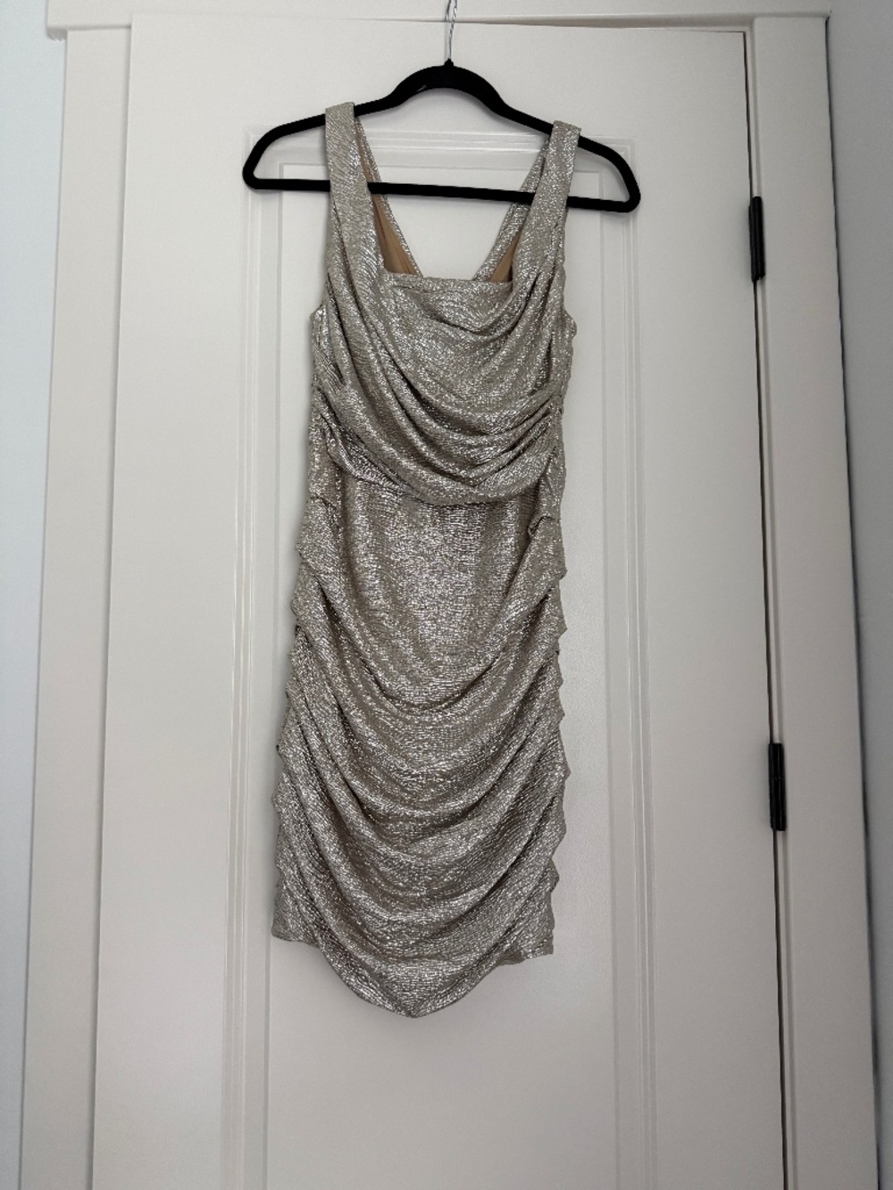 Express gold dress